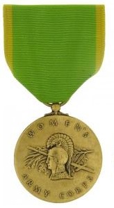 Womens Army Corps Service Full Size Military Medal