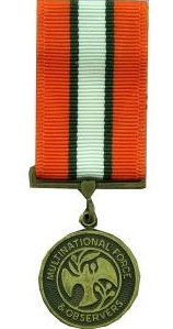 multinational force and observers miniature military medal