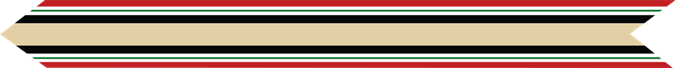 United States Marine Corps Iraq Campaign Streamer 
with one silver and two bronze stars