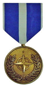 nato kosovo full size military medal