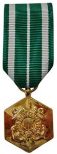 coast guard commendation mini medal