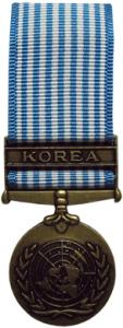 united nations service mini medal