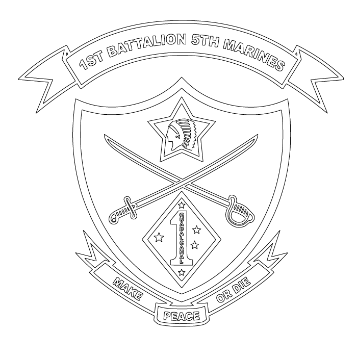 1ST BN 5TH MARINES
US MARINE CORPS .SVG FILE