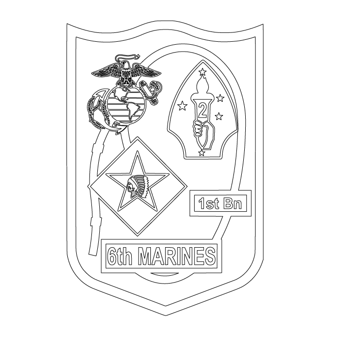 1ST BN 6TH MARINES
US MARINE CORPS .SVG FILE