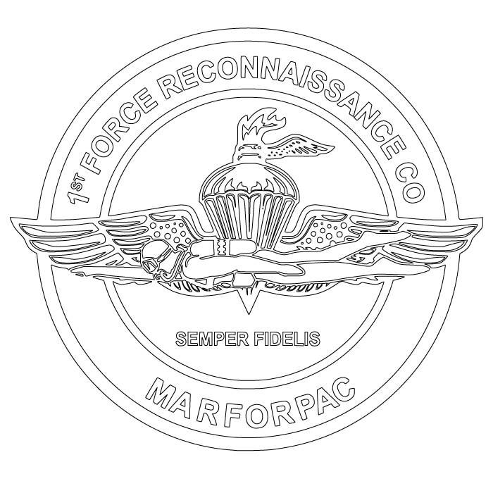 1ST FORCE RECON COMPANY
US MARINE CORPS .SVG FILE