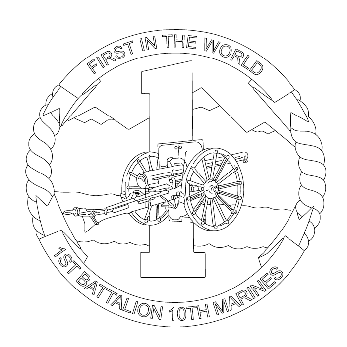1st BN 10TH MARINES
US MARINE CORPS .SVG FILE