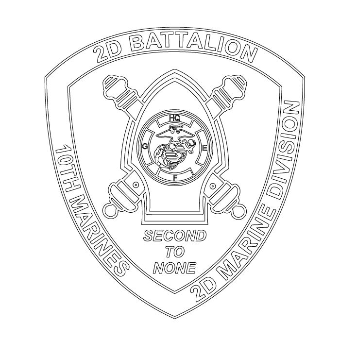 2ND BN 10TH MARINES
US MARINE CORPS .svg file