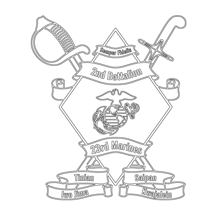 2ND BN 23RD MARINES
US MARINE CORPS .svg file