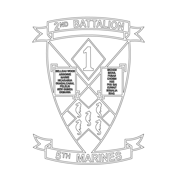 2ND BN 5TH MARINES
US MARINE CORPS .svg file