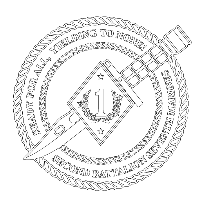 2ND BN 7TH MARINES
US MARINE CORPS .svg file