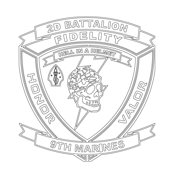 2ND BN 9TH MARINES
US MARINE CORPS .svg file