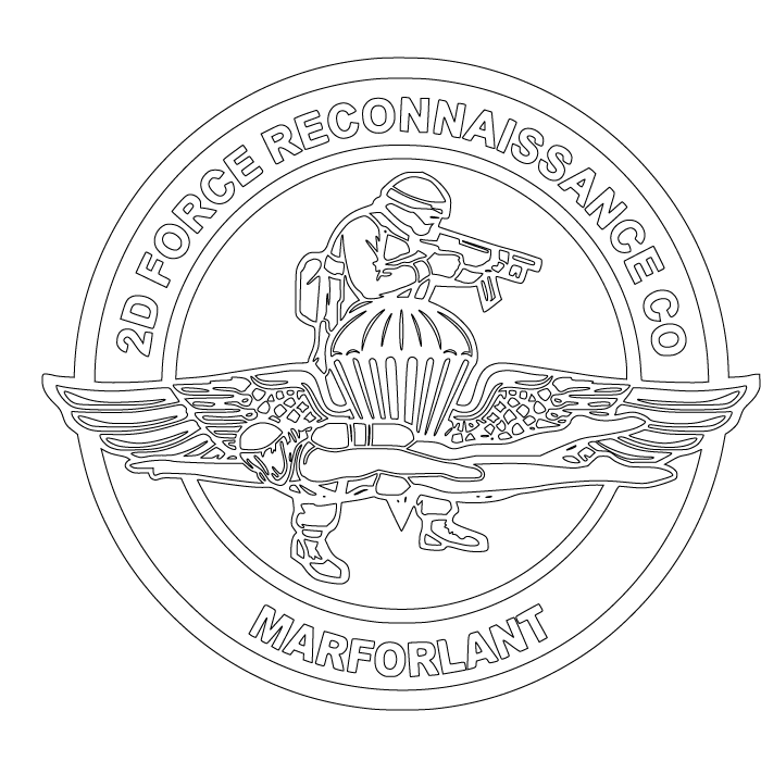 2ND FORCE RECON
US MARINE CORPS .svg file