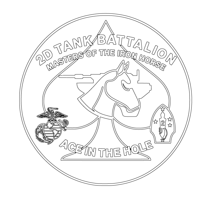 2ND TANK BATTALION
US MARINE CORPS .SVG FILE